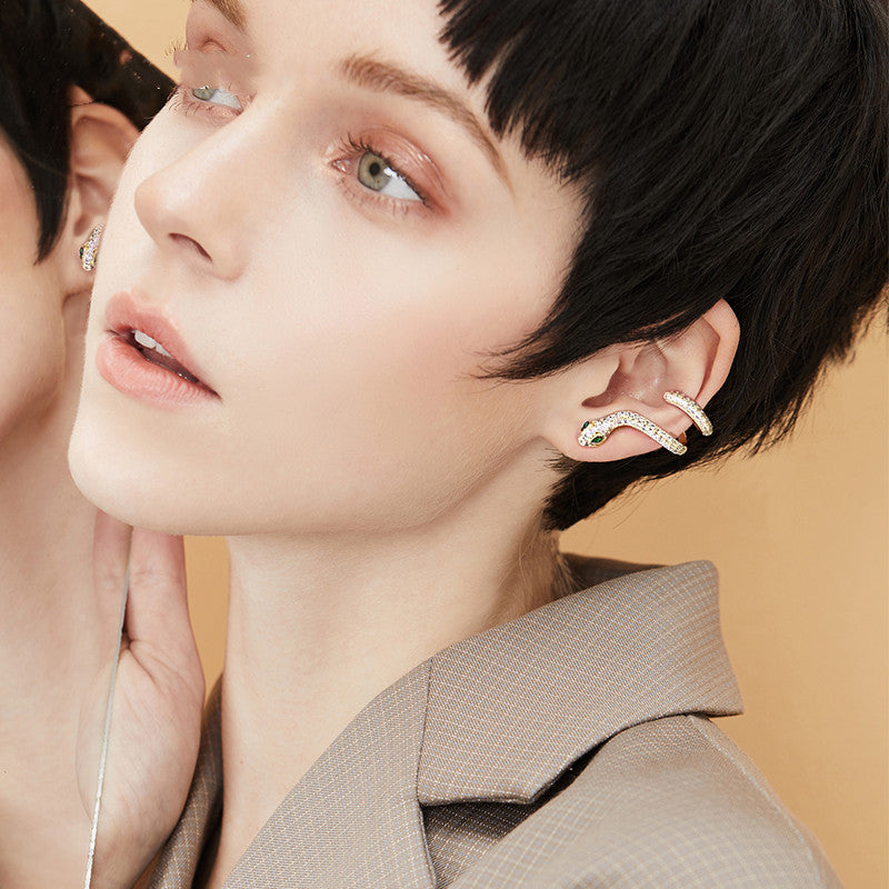 High-End Korean Celebrity Earrings with Niche Design Sense