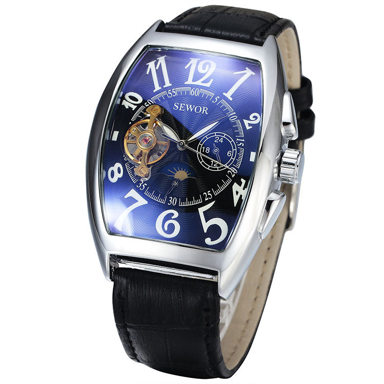 SEWOR Men's Tourbillon Mechanical Watch: Celestial Elegance in Full Automatic Precision