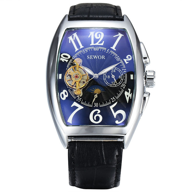 SEWOR Men's Tourbillon Mechanical Watch: Celestial Elegance in Full Automatic Precision