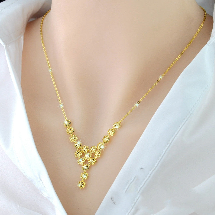 925 Sterling Silver 18K Color Gold Plated Necklace