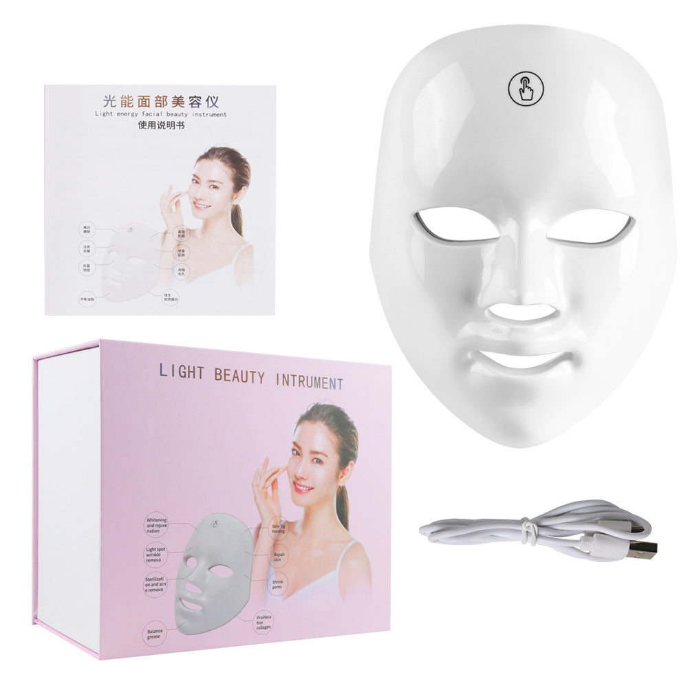 Touch Screen Seven-color Light Mask LED Photon Skin Rejuvenation