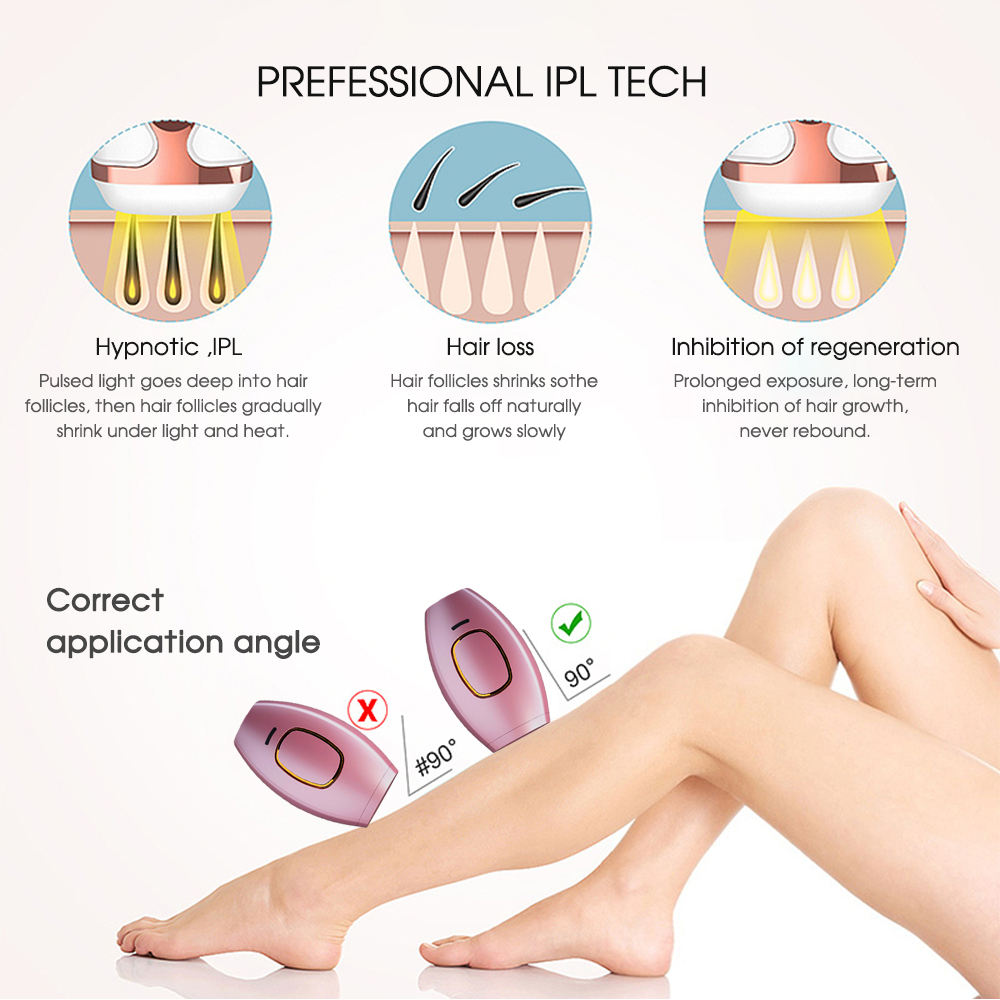 Hair Removal Instrument Mini Portable Face Leg Back Bikini Hair Removal Machine From Home Painless Permanent