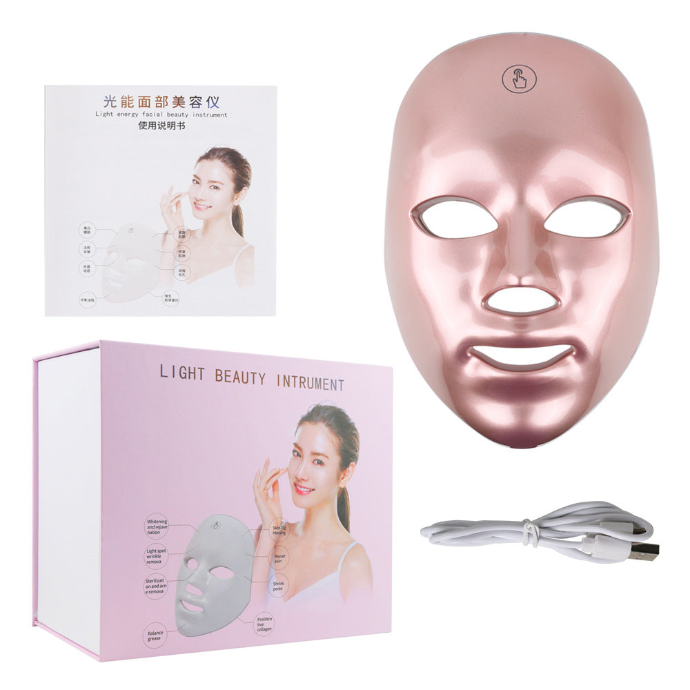 Touch Screen Seven-color Light Mask LED Photon Skin Rejuvenation