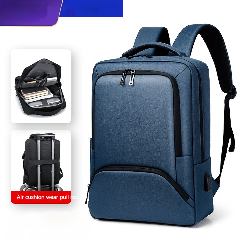 Cross-border In Stock Wholesale Men's Fashion Backpack Casual Travel Backpack Commuter Large Capacity Bag