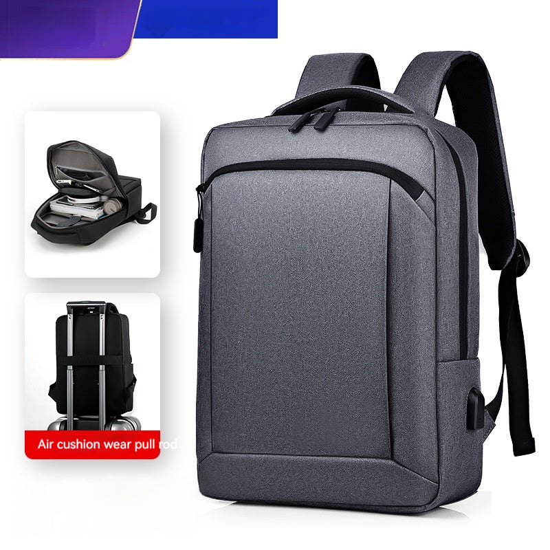 Cross-border In Stock Wholesale Men's Fashion Backpack Casual Travel Backpack Commuter Large Capacity Bag