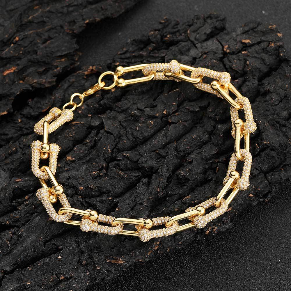 U-shaped Horseshoe Chain Personalized Texture Ins Bracelet
